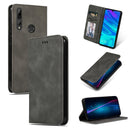 Retro Skin Feel Business Magnetic Horizontal Flip Leather Case for Huawei P Smart 2019 & P Smart Plus 2019 (Dark Gray)
