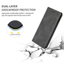 Retro Skin Feel Business Magnetic Horizontal Flip Leather Case for Huawei P Smart 2019 & P Smart Plus 2019 (Dark Gray)