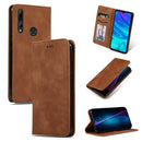 Retro Skin Feel Business Magnetic Horizontal Flip Leather Case for Huawei P Smart 2019 & P Smart Plus 2019(Brown)