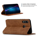 Retro Skin Feel Business Magnetic Horizontal Flip Leather Case for Huawei P Smart 2019 & P Smart Plus 2019(Brown)