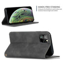Retro Skin Feel Business Magnetic Horizontal Flip Leather Case for iPhone 11 Pro(Dark Gray)