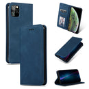 Retro Skin Feel Business Magnetic Horizontal Flip Leather Case for iPhone 11 Pro(Navy Blue)