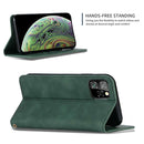 Retro Skin Feel Business Magnetic Horizontal Flip Leather Case for iPhone 11 Pro(Army Green)
