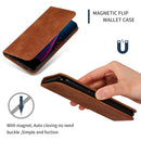 Retro Skin Feel Business Magnetic Horizontal Flip Leather Case for iPhone 11 Pro(Brown)