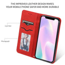 Retro Skin Feel Business Magnetic Horizontal Flip Leather Case for iPhone 11(Red)
