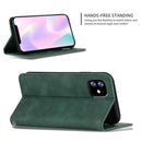 Retro Skin Feel Business Magnetic Horizontal Flip Leather Case for iPhone 11(Army Green)