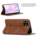 Retro Skin Feel Business Magnetic Horizontal Flip Leather Case for iPhone 11(Brown)