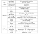 X2 (1+8G) DLP Android 7.1Smart Mini Projector X2 With Sliding Lens Cover Wifi Mini Projector (Black) EU