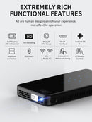 X2 (1+8G) DLP Android 7.1Smart Mini Projector X2 With Sliding Lens Cover Wifi Mini Projector (Black) EU