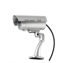 Waterproof Dummy CCTV Camera With Flashing LED For Realistic Looking for Security Alarm(black)