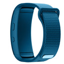 Silicone Watch Band for Samsung Gear Fit2 SM-R360, Wrist Strap Size:126-175mm(Blue)