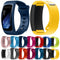 Silicone Watch Band for Samsung Gear Fit2 SM-R360, Wrist Strap Size:126-175mm(Black)