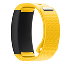 Silicone Watch Band for Samsung Gear Fit2 SM-R360, Wrist Strap Size:150-213mm(Yellow)