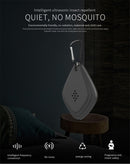 Outdoor Mosquito Repellent Portable Ultrasonic Insect Repellent Insecticide USB Charging Intelligent Frequency Conversion(Black)