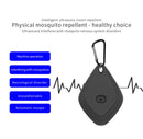 Outdoor Mosquito Repellent Portable Ultrasonic Insect Repellent Insecticide USB Charging Intelligent Frequency Conversion(White)