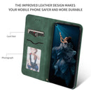 Retro Skin Feel Business Magnetic Horizontal Flip Leather Case for Huawei Honor 20 Pro(Army Green)
