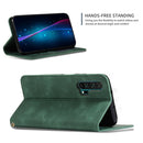 Retro Skin Feel Business Magnetic Horizontal Flip Leather Case for Huawei Honor 20 Pro(Army Green)