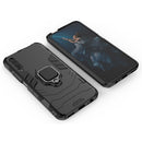 PC + TPU Shockproof Protective Case with Magnetic Ring Holder for Huawei Honor 9X / 9X Pro(Black)