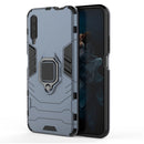PC + TPU Shockproof Protective Case with Magnetic Ring Holder for Huawei Honor 9X / 9X Pro(Navy blue)
