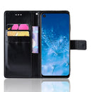 Retro Crazy Horse Texture Horizontal Flip Leather Case for Motorola One Action , with Holder & Card Slots & Photo Frame(Black)