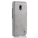 Shockproof Litchi Texture PC + PU Case For Nokia 2.2(Gray)