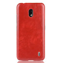 Shockproof Litchi Texture PC + PU Case For Nokia 2.2(Red)