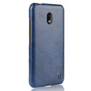 Shockproof Litchi Texture PC + PU Case For Nokia 2.2(Blue)