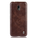 Shockproof Litchi Texture PC + PU Case For Nokia 2.2(Brown)