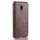 Shockproof Litchi Texture PC + PU Case For Nokia 2.2(Brown)