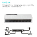 Mini 8Port 10/100Mbps Fast Ethernet Switch