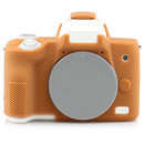 Richwell Silicone Armor Skin Case Body Cover Protector for Canon EOS M50 Body Digital Camera(Brown)