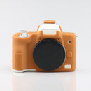 Richwell Silicone Armor Skin Case Body Cover Protector for Canon EOS M50 Body Digital Camera(Brown)