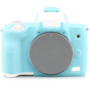 Richwell Silicone Armor Skin Case Body Cover Protector for Canon EOS M50 Body Digital Camera(Sky blue)