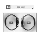 SKMEI 1515 Men Fashion Hip Hop Style Dual Display Electronic Watch Stainless Steel Watch(Black)