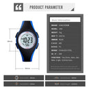 SKMEI 1459 Sports Waterproof Children's Watch Small Camouflage Student Gift Watch Electronic Watch(Blue)
