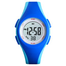 SKMEI 1459 Sports Waterproof Children's Watch Small Camouflage Student Gift Watch Electronic Watch(Blue)