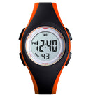 SKMEI 1459 Sports Waterproof Children's Watch Small Camouflage Student Gift Watch Electronic Watch(Orange)