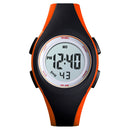 SKMEI 1459 Sports Waterproof Children's Watch Small Camouflage Student Gift Watch Electronic Watch(Orange)