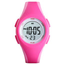 SKMEI 1459 Sports Waterproof Children's Watch Small Camouflage Student Gift Watch Electronic Watch(Pink)