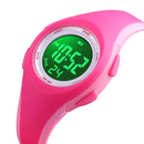 SKMEI 1459 Sports Waterproof Children's Watch Small Camouflage Student Gift Watch Electronic Watch(Pink)