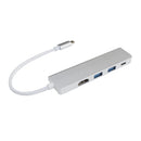 4 in 1 Type C Hub with HDMI USB 3.0 Adapter for MacBook Hub USB Computer Peripherals USB Type C HDMI for MacBook Pro Air