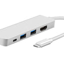 4 in 1 Type C Hub with HDMI USB 3.0 Adapter for MacBook Hub USB Computer Peripherals USB Type C HDMI for MacBook Pro Air