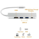 4 in 1 Type C Hub with HDMI USB 3.0 Adapter for MacBook Hub USB Computer Peripherals USB Type C HDMI for MacBook Pro Air