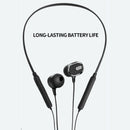 DM-22 Magnetic Bluetooth Earphone DM-22 Neckband Sport headset with Mic Wireless Handsfree Earphoness(Black)