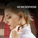 DM-22 Magnetic Bluetooth Earphone DM-22 Neckband Sport headset with Mic Wireless Handsfree Earphoness(White)