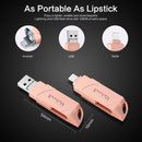 Richwell DXZ64 USB Flash Disk 64G 3 in 1 Micro USB + 8 Pin + USB 3.0 Compatible IPhone & IOS(Silver)