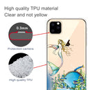 Pattern Printing Soft TPU Cell Phone Cover Case for iPhone 11(Mermaid)