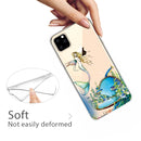 Pattern Printing Soft TPU Cell Phone Cover Case for iPhone 11(Mermaid)