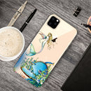 Pattern Printing Soft TPU Cell Phone Cover Case for iPhone 11(Mermaid)