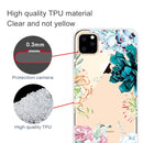 Pattern Printing Soft TPU Cell Phone Cover Case for iPhone 11(The Stone Flower)